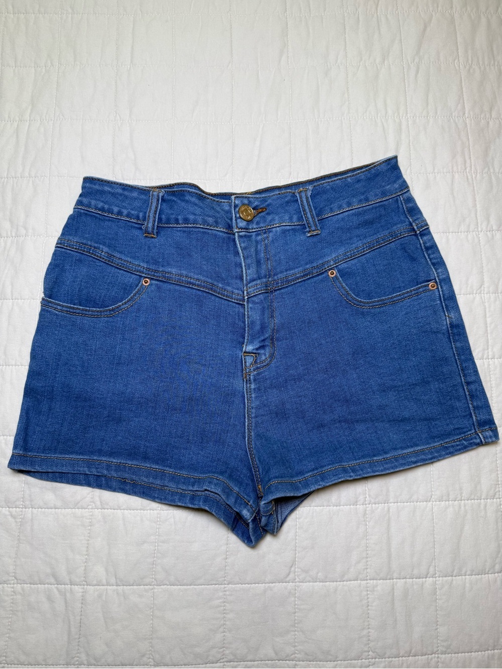BDG Blue High-Rise Denim Shorts